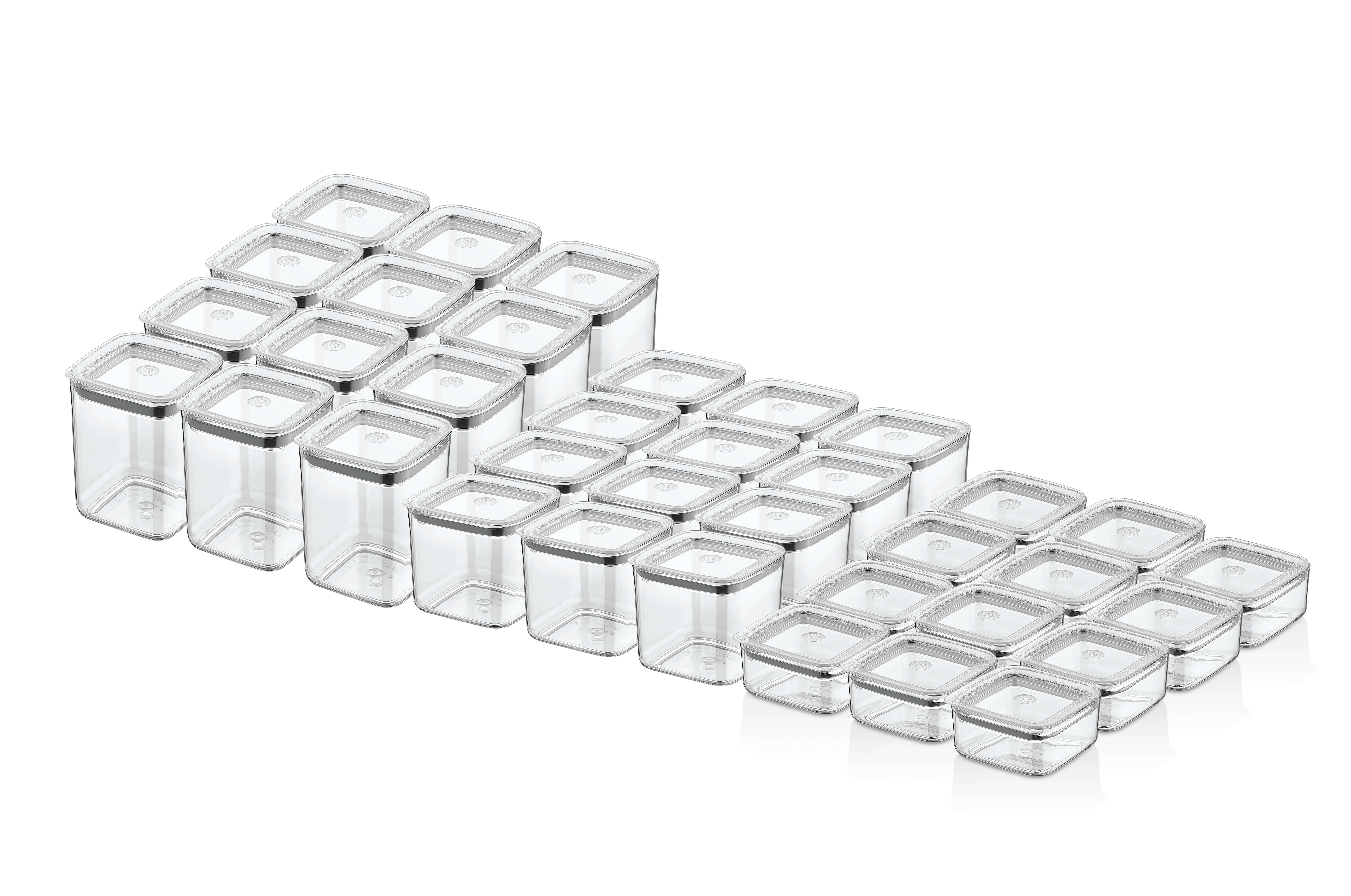 Vip Ahmet Vorratsdose Vorratsdosen mit Deckel, (36er Set, 0,35L - 1L), BPA-frei