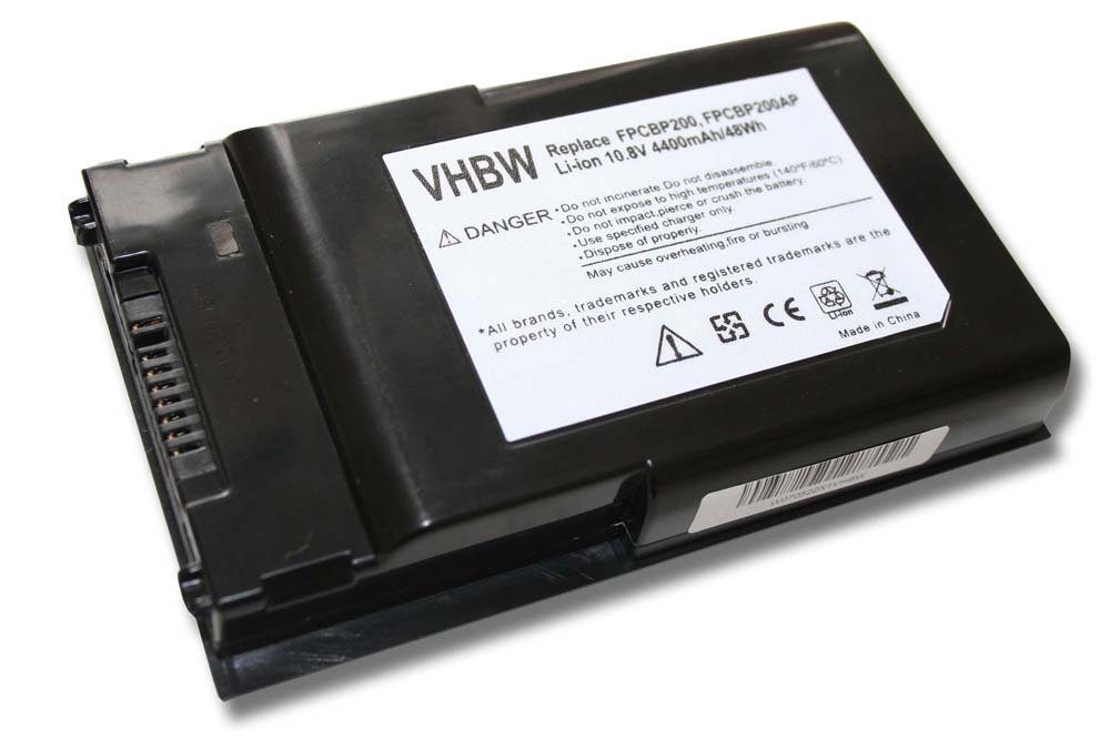 vhbw kompatibel mit Fujitsu-Siemens Lifebook T730, T900, T730TRNS, TH700 Laptop-Akku Li-Ion 4400 mAh (10,8 V)