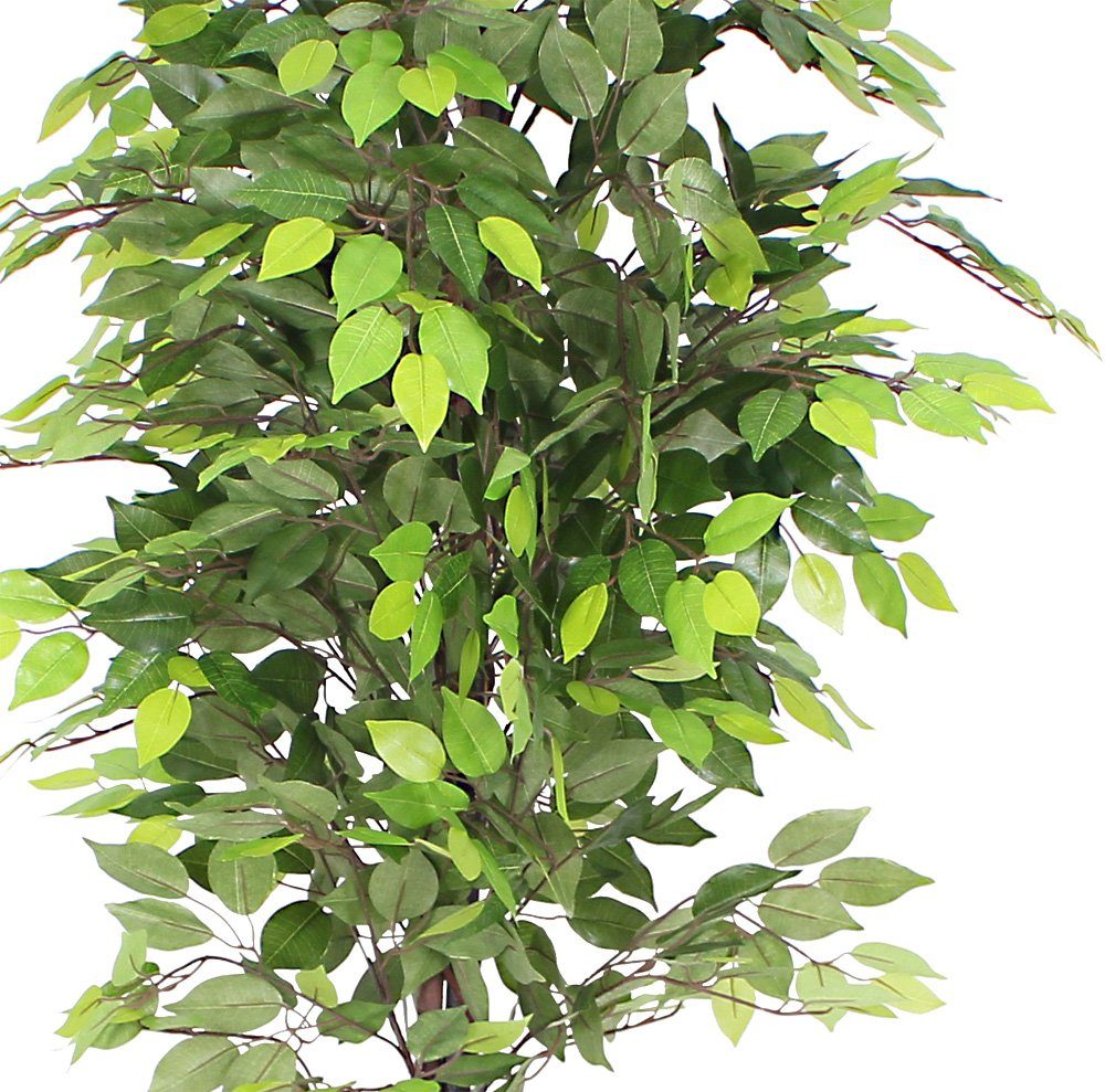 Kunstbaum Ficus Kunstpflanze Künstliche Pflanze mit Echtholz Kunstbaum 180 günstig online kaufen