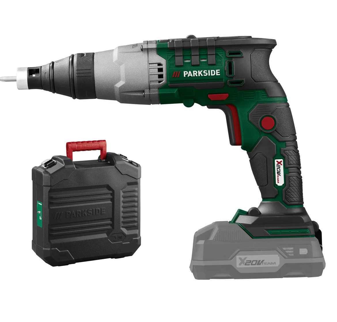 PARKSIDE PERFORMANCE® Akku-Trockenbauschrauber PARKSIDE 20V Akku-Trockenbauschrauber PTBSA 20-Li ohne Akku, Ladegerät