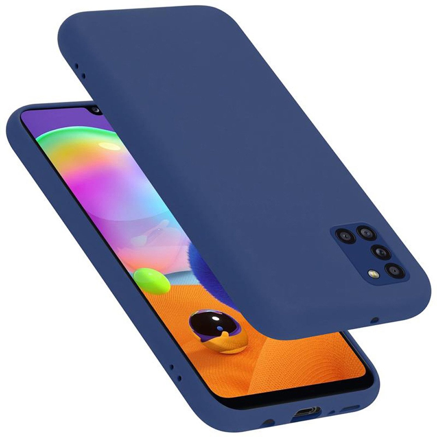 Cadorabo Handyhülle für Samsung Galaxy A31 Hülle Samsung Galaxy A31, Flexible Hülle TPU Silikon Schutzhülle Back Cover Case