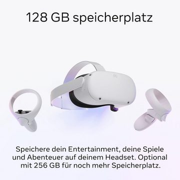 Meta 2 128 GB All-in-One VR-Brille mit 5K-Display, 3D-Audio, Hand-Tracking Virtual-Reality-Headset (umfangreichen VR-Inhalten Kabellose Freiheit, Guardian Boundary)