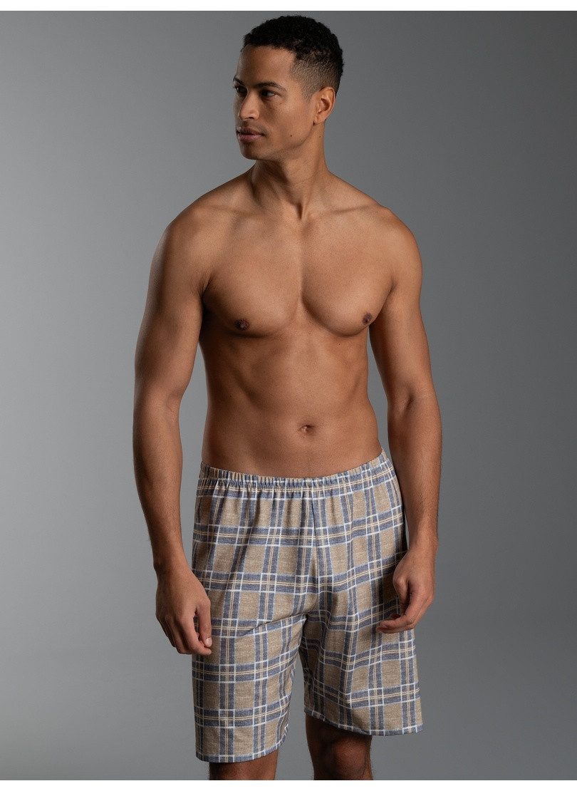 Trigema Bermudas TRIGEMA Pyjama Shorts mit Karo-Muster (1-tlg)