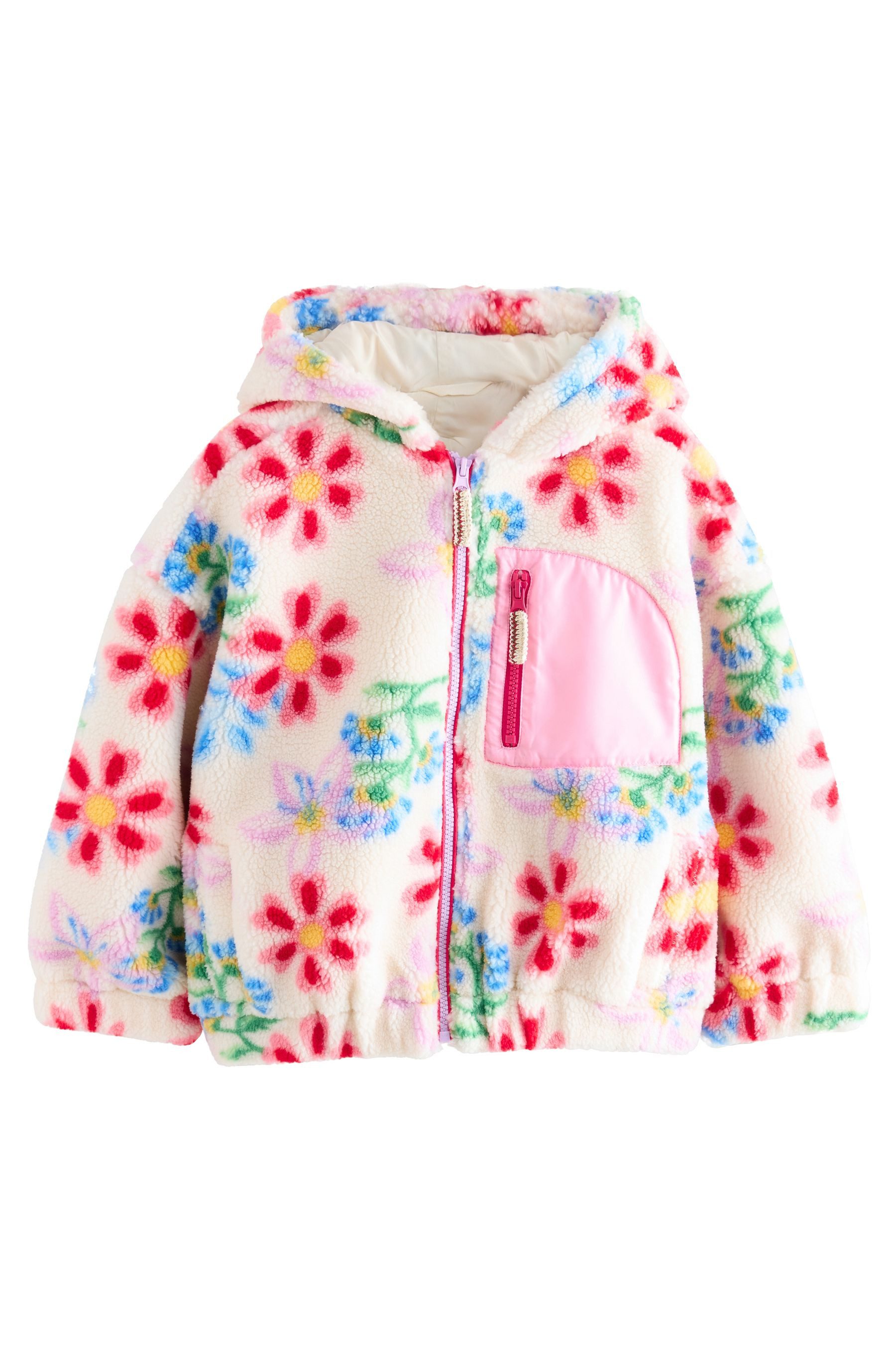 Next Kapuzenfleecejacke Fleecejacke aus Teddyfell mit günstig online kaufen