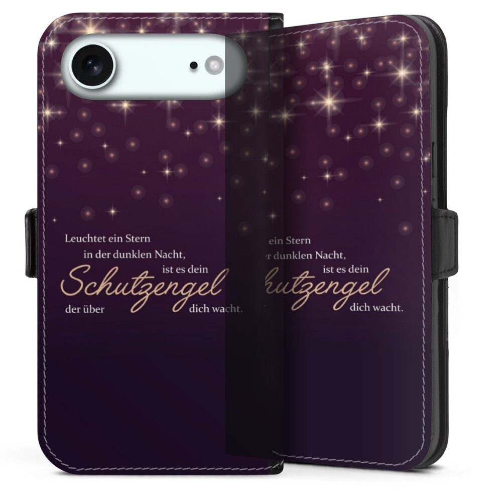 DeinDesign Handyhülle Schutzengel Sprüche Spruch Schutzengel, Apple iPhone Air Hülle Handy Flip Case Wallet Cover Handytasche Leder