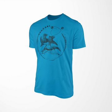 Sinus Art T-Shirt Evolution Herren T-Shirt Paradiesvogel