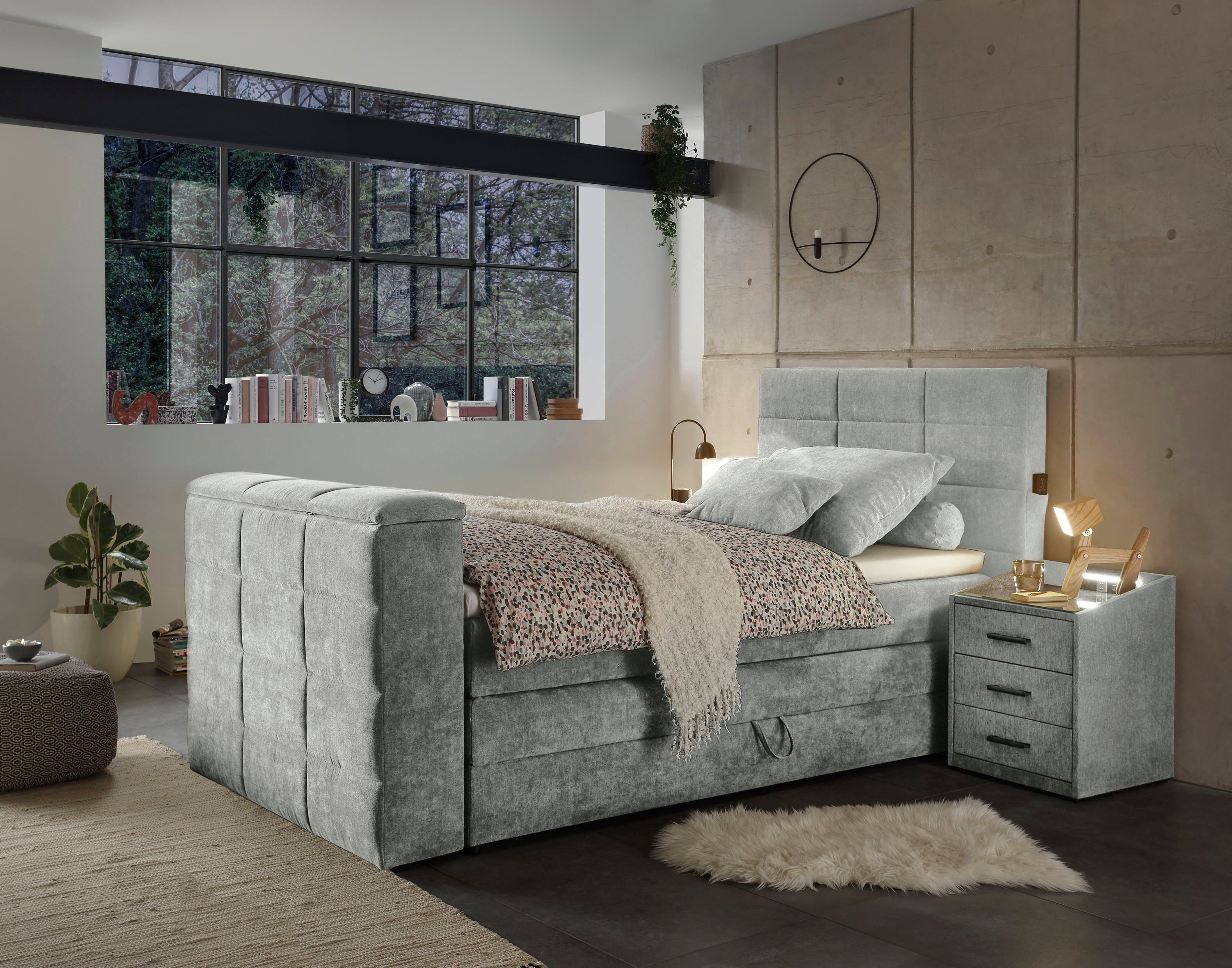 ED EXCITING DESIGN Boxspringbett Denver, inkl. günstig online kaufen