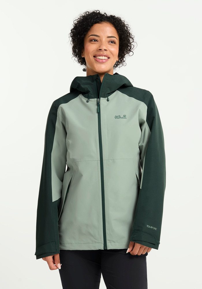 Jack Wolfskin Funktionsjacke WILDBOUND 2L JKT W Wasserdicht, atmungsaktiv, Übergangsjacke