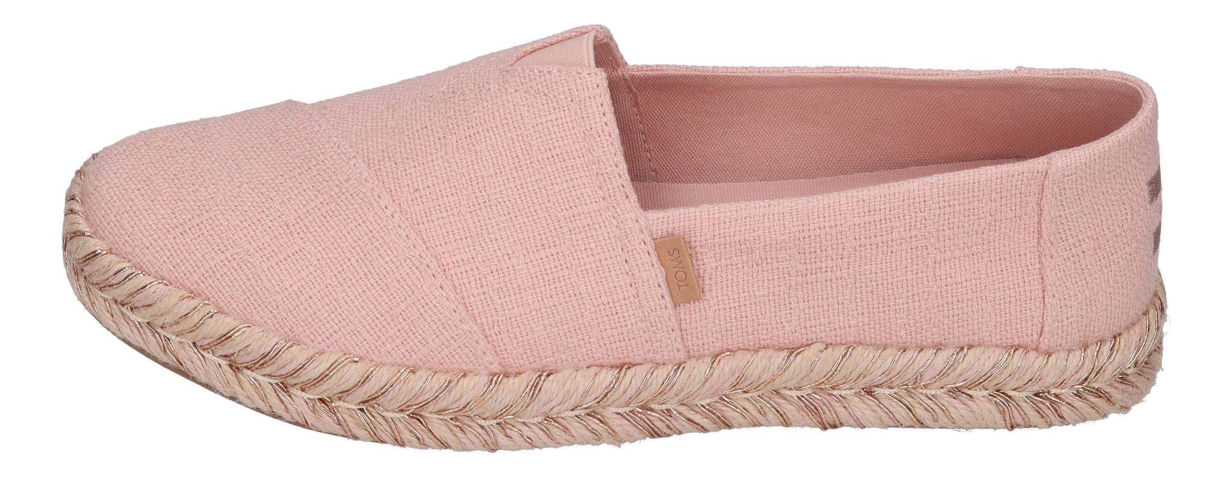 TOMS ALPARGATA ROPE 2.0 Espadrille Pale Rose Two Tone Slub