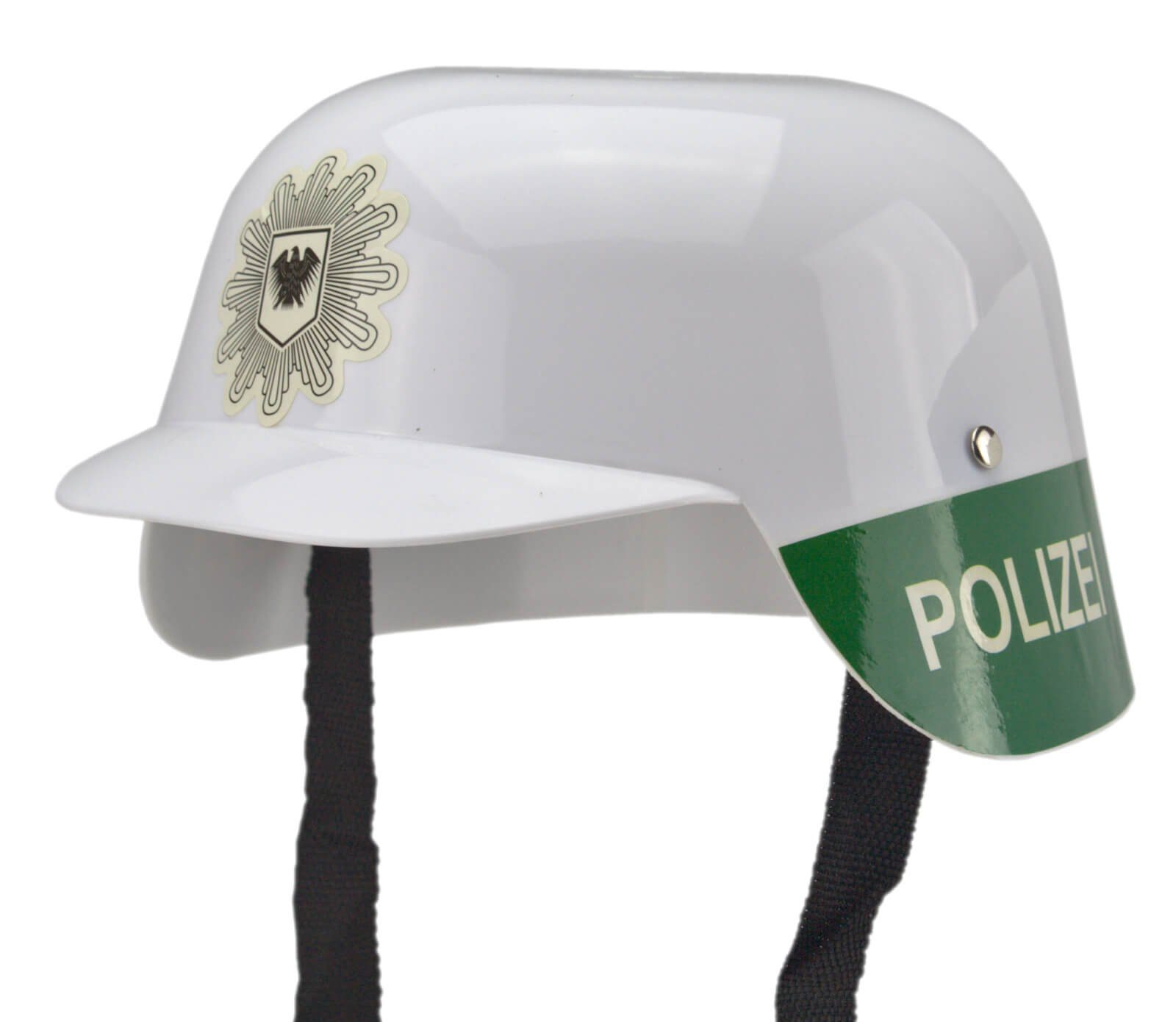 Jonotoys Spiel-Verkehrszeichen Kinder Polizeihelm mit Polizei Sticker an der Seite