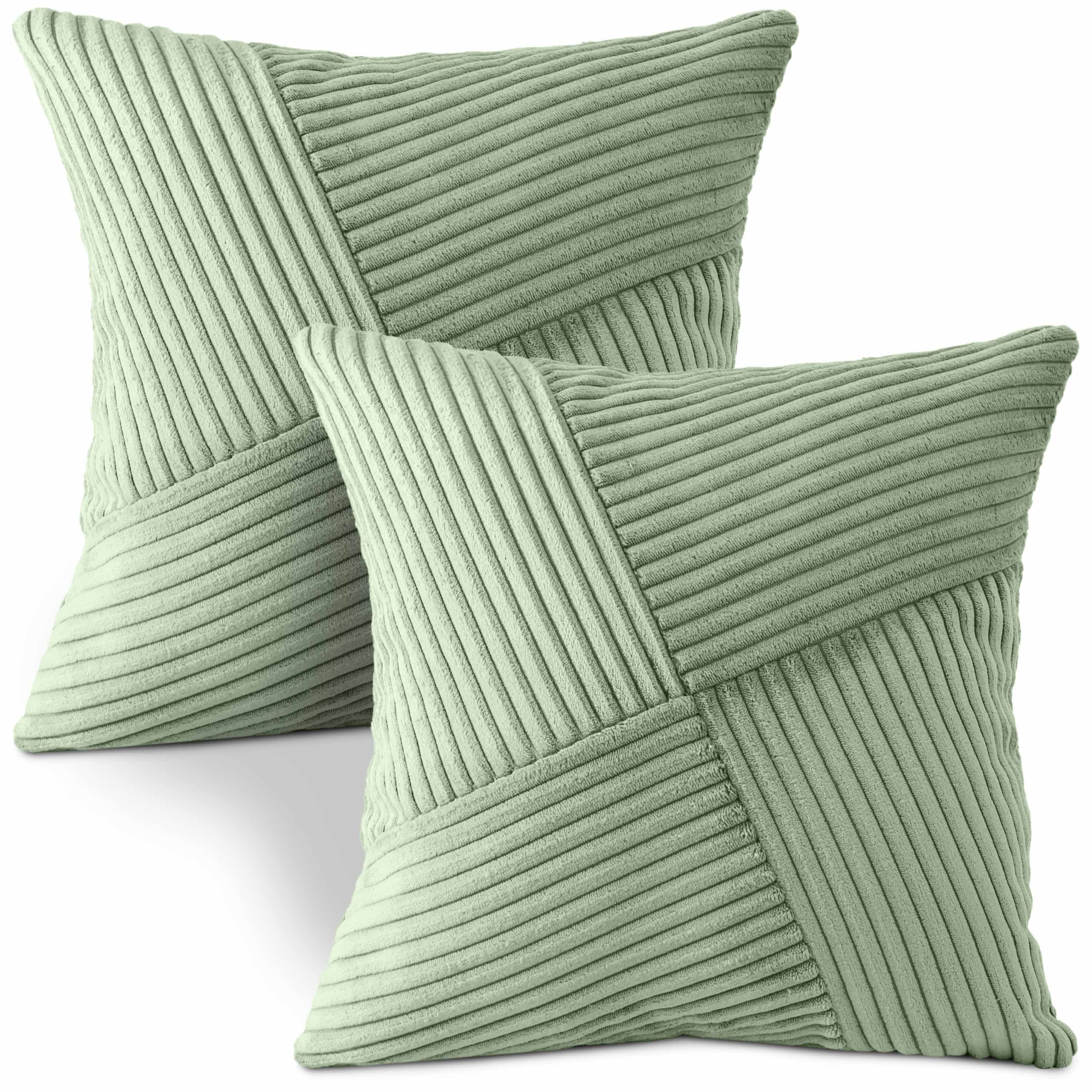 Amilian Dekokissen mit Füllung und Kissenbezug - 2er Set - Zierkissen, Sofa günstig online kaufen