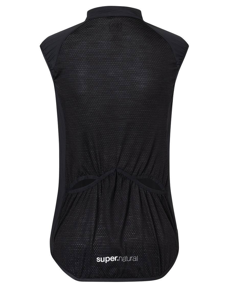 Merino Funktionsweste windabweisend W SUPER.NATURAL Funktionsweste UNSTOPPABLE GILET