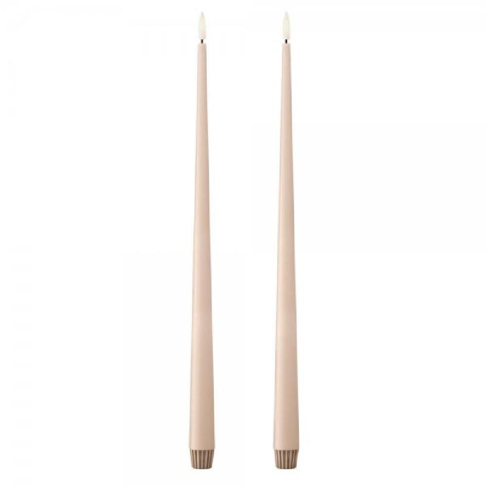 ester & erik Tafelkerze LED Spitzkerze Taper Candle Ice Latte (40cm) (2-tei günstig online kaufen