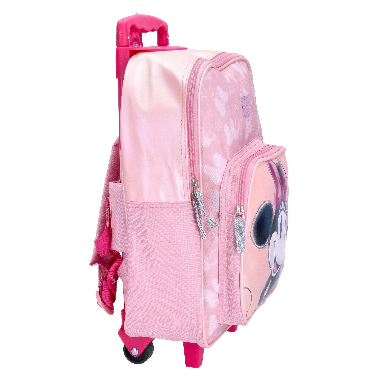 Antonio Koffer Antonio Kinder Rucksacktrolley Minnie Mouse Disney Rosa, 2 Rollen Rollen