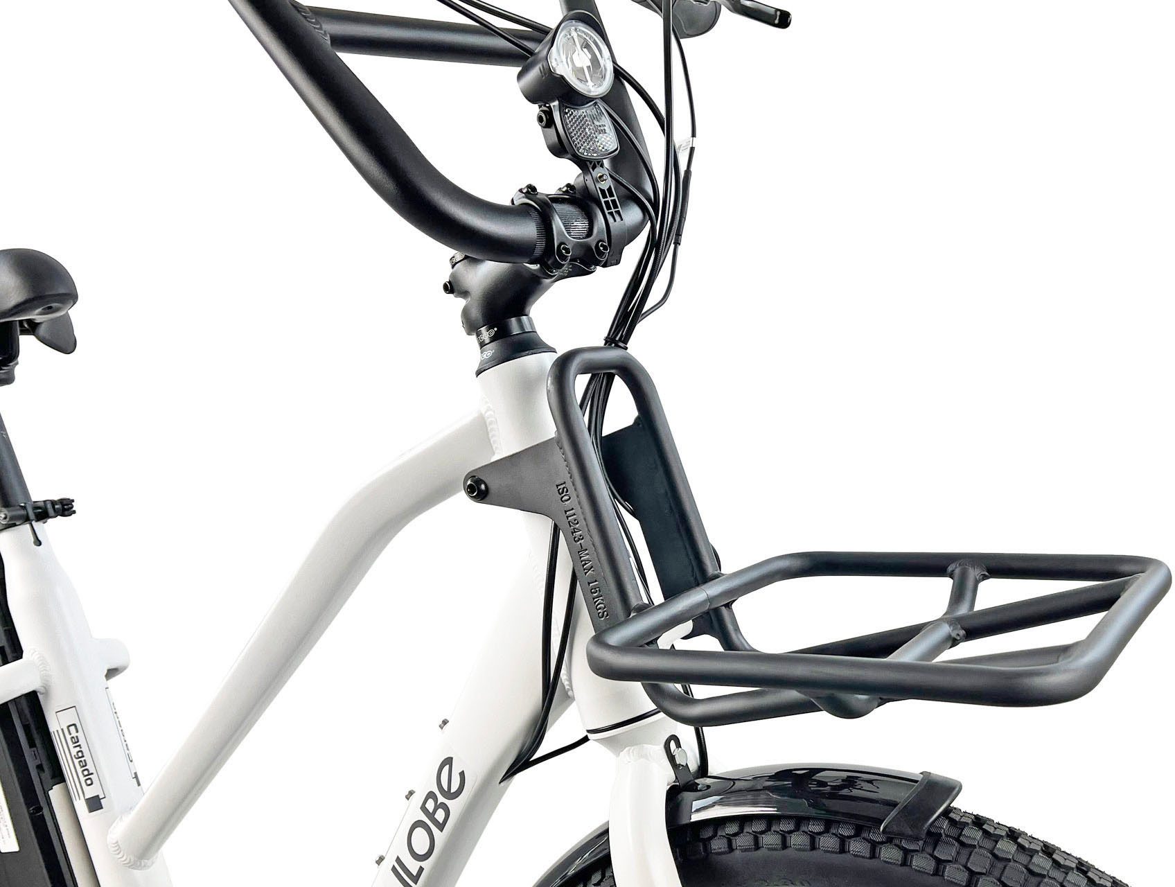 LLobe E-Bike Lastenrad Cargo City E-Bike Cargado, 7 Gang Shimano Tourney Schaltwerk, Kettenschaltung, Mittelmotor, 468 Wh