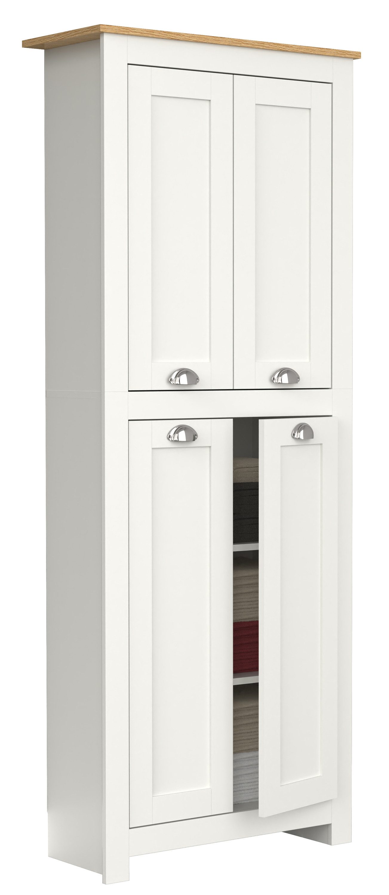 VCM Mehrzweckschrank Holz Dielenschrank Badmöbel Bad Schrank Balusa günstig online kaufen