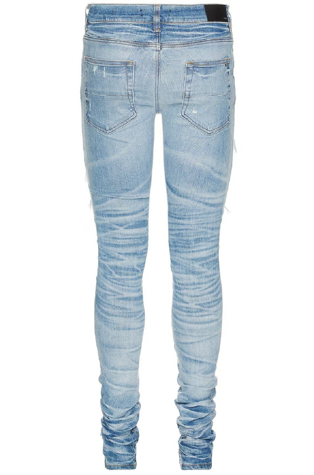 AMIRI Destroyed-Jeans Amiri Herren Jeanshose, Amiri Swarovski Crystal Jean, LT VINTAGE Distressed, Taschen, Swarovski Kristall
