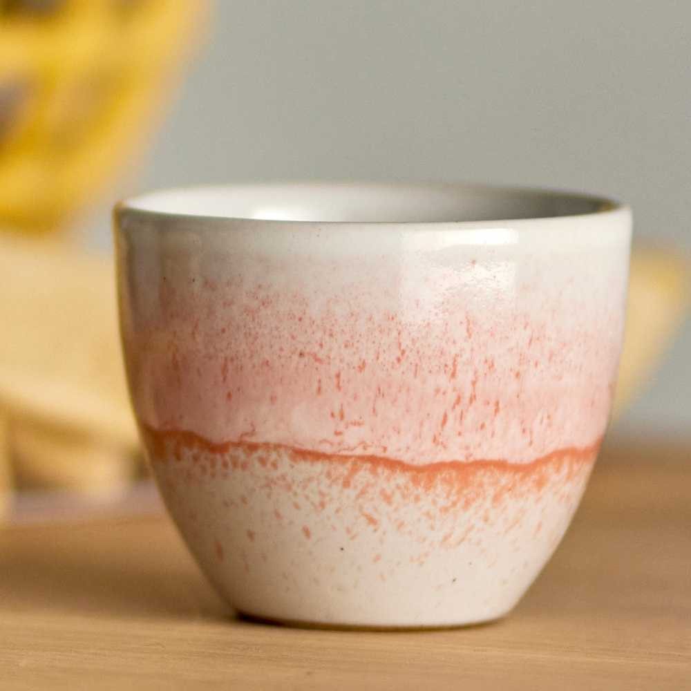 Bloomingville Becher Bloomingville Becher PAULA KLEIN Orange Weiß