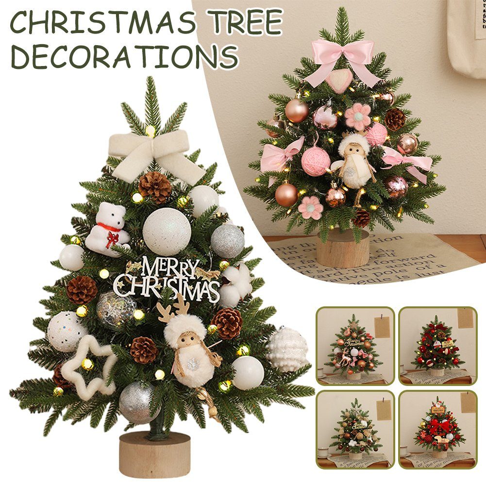 Blusmart Künstlicher Weihnachtsbaum Kleiner 45 Dekor, Tisch-Weihnachtsbaum Weihnachtsbaum Mit Mehrfarbigem brown Künstlicher Cm Großer