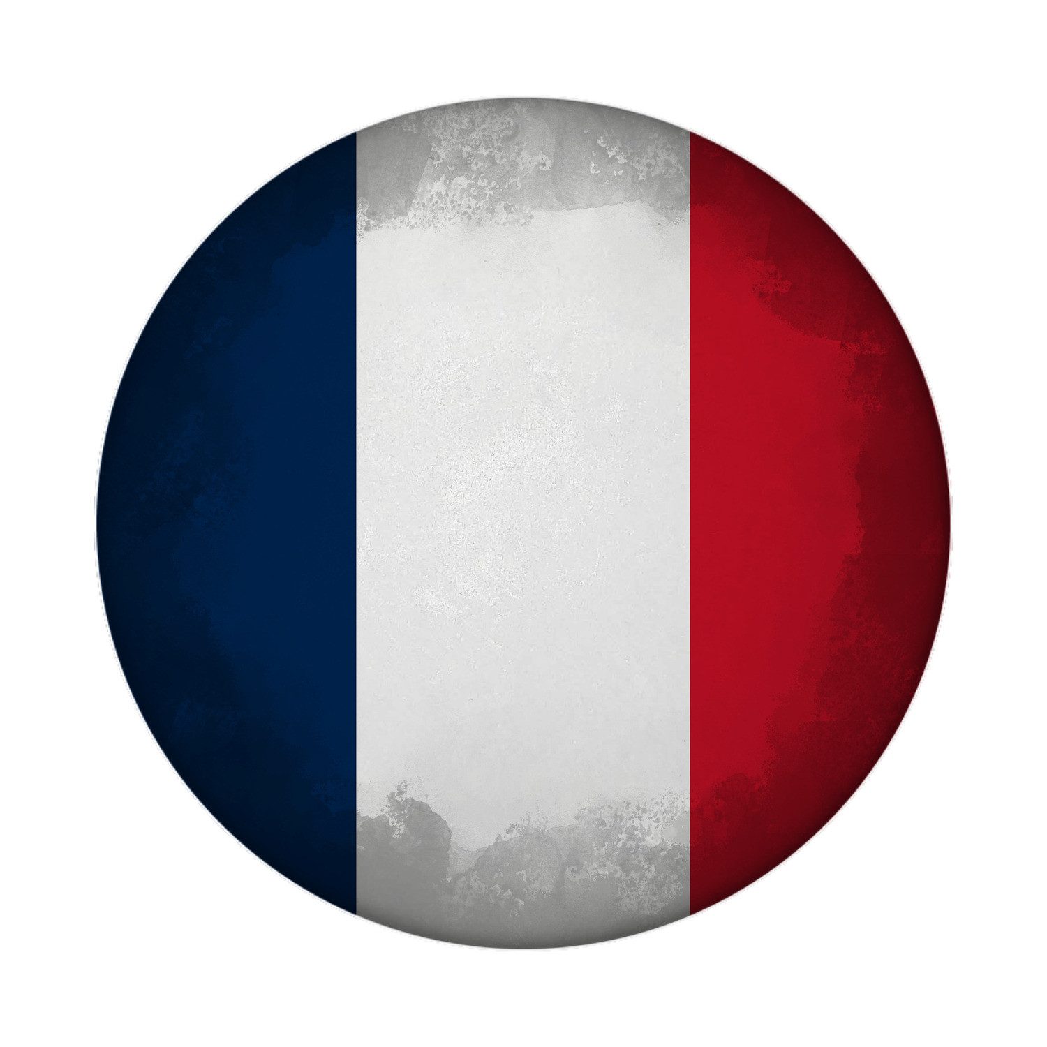 Magnet Frankreich Flagge Magnet rund