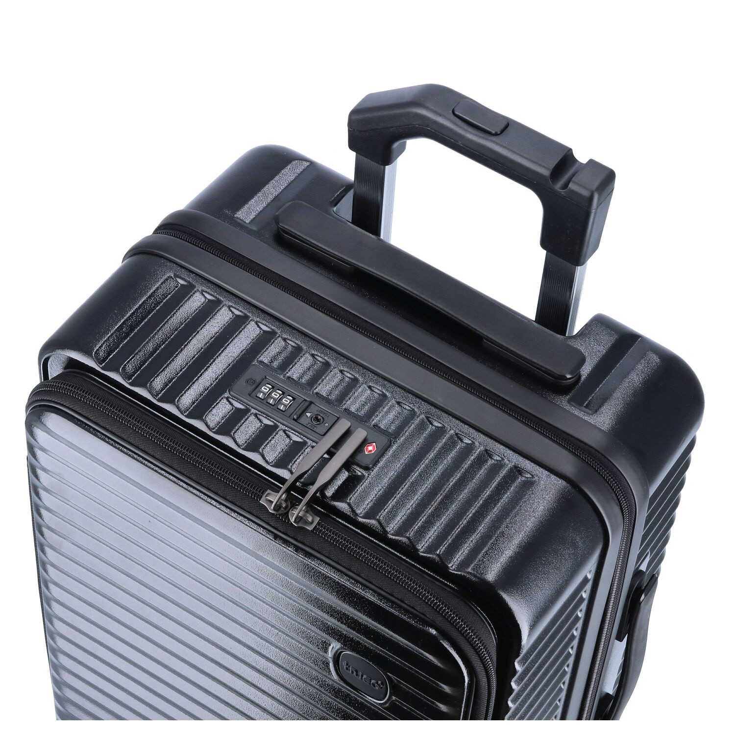 TheTrueC Koffer TheTrueC 4-Rad Trolley S - MONACO Black, 4 Rollen Rollen