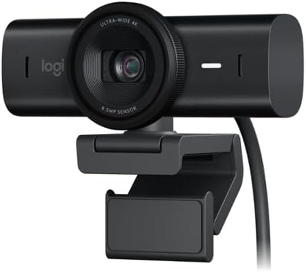 Logitech MX Brio 4K Ultra HD mit Dual-Mikrofonen, Autofokus-Show Mode, schwarz Full HD-Webcam