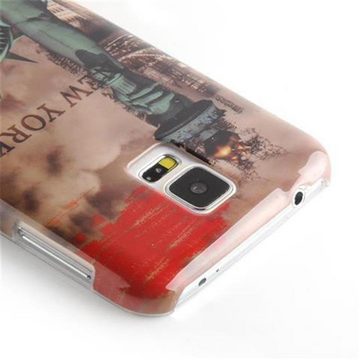 Cadorabo Handyhülle Samsung Galaxy S5 / S5 NEO Samsung Galaxy S5 / S5 NEO, Handy Schutzhülle - Hülle - Robustes Hard Cover Back Case - Aufdruck