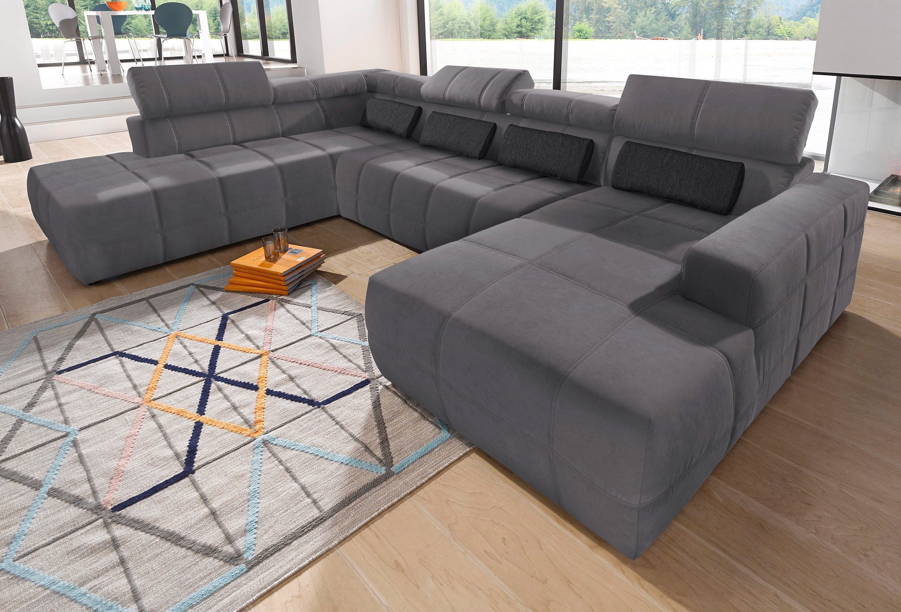 DOMO collection Wohnlandschaft "Brandon, whlw. mit Sitztiefenverstellung, w günstig online kaufen