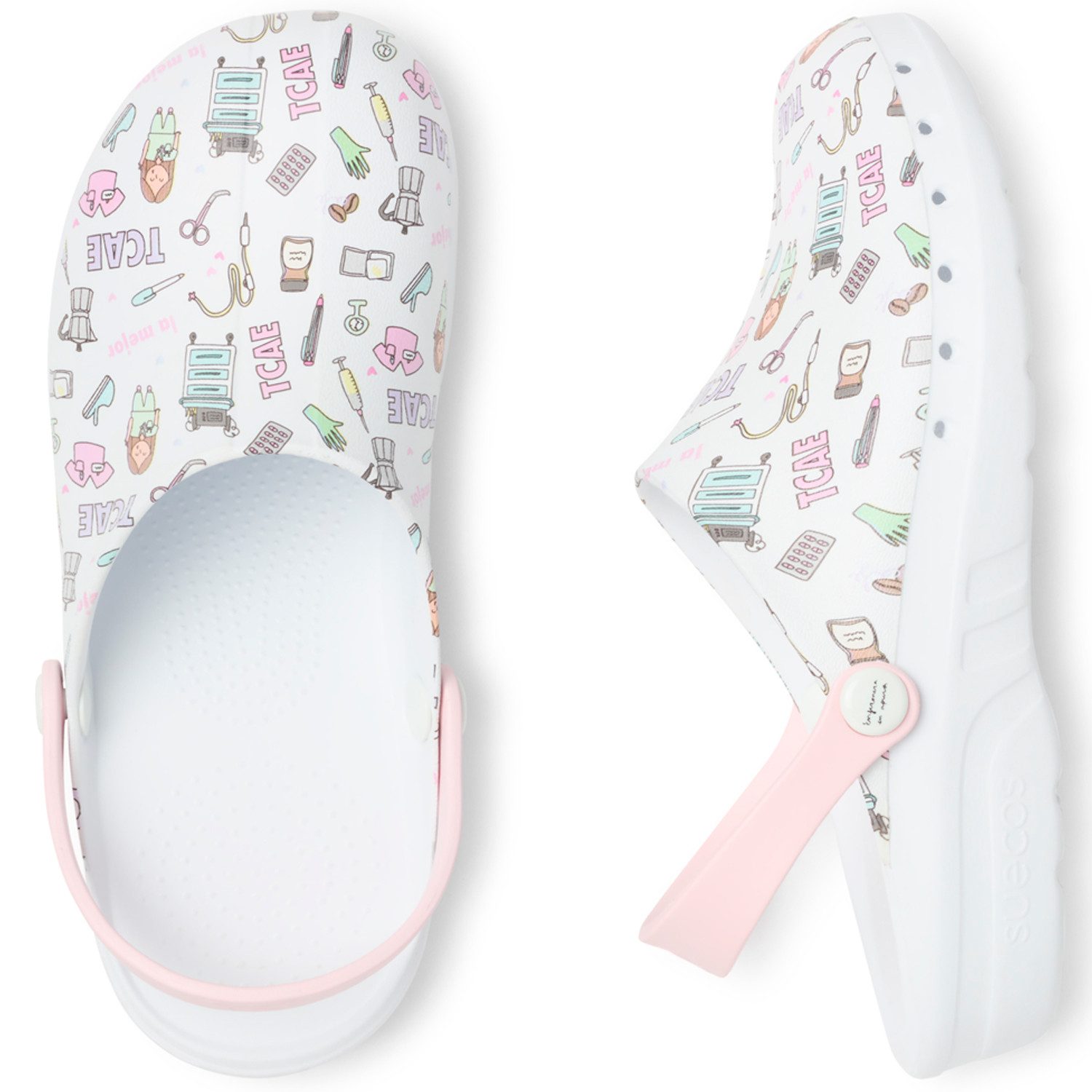 suecos Damen Clogs "ODEN+ PRINT" TCAE Sicherheitsschuh – Bild 4 von 5