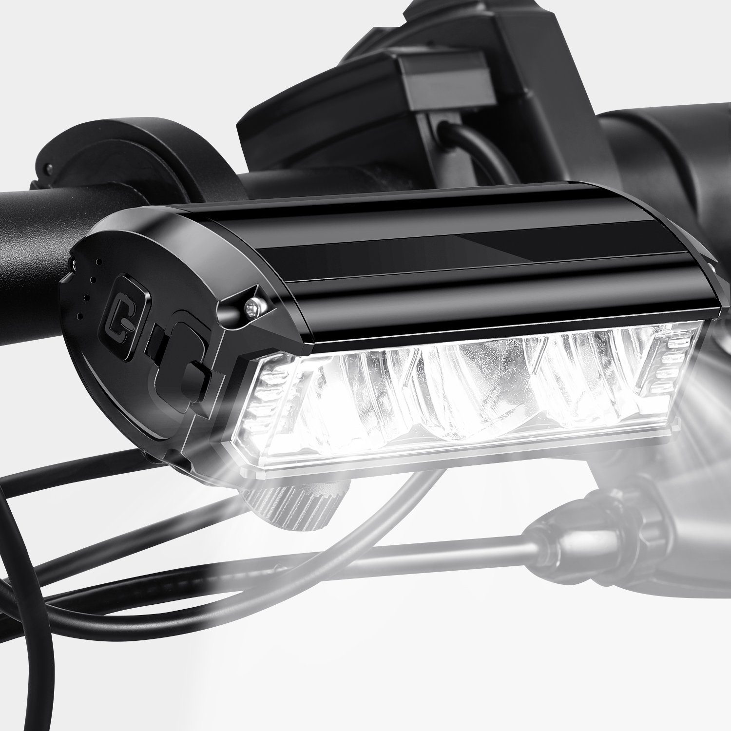 LETGOSPT Fahrrad-Frontlicht LED Fahrradlicht Set, Fahrradbeleuchtung  Fahrradlampe Wasserdicht, USB-Aufladung Fahrrad Licht Bike Light, MTB  Rennradlampe Zubehör