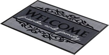 Fußmatte Homelike 004, Welcome, ASTRA, rechteckig, Höhe: 7 mm, Schmutzfangmatte, mit Spruch, In -und Outdoor geeignet