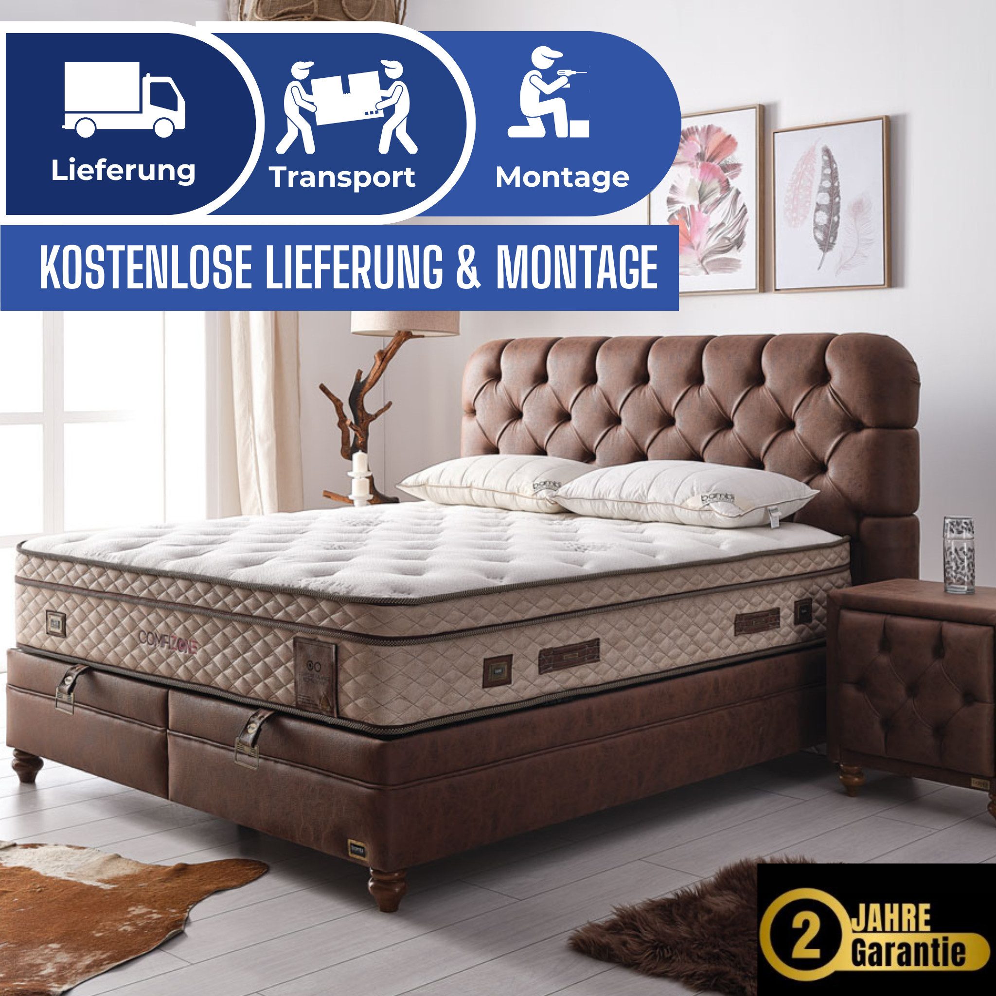Bambi Boxspringbett Schlafzimmer Set Boxspringbett 180x200 günstig online kaufen