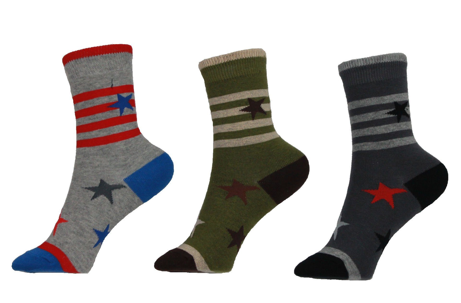 YSABEL MORA Kurzsocken Ysabel Mora Kindersocken coleccion fantasia 3er Pack Socken Strümpfe (3-Paar)