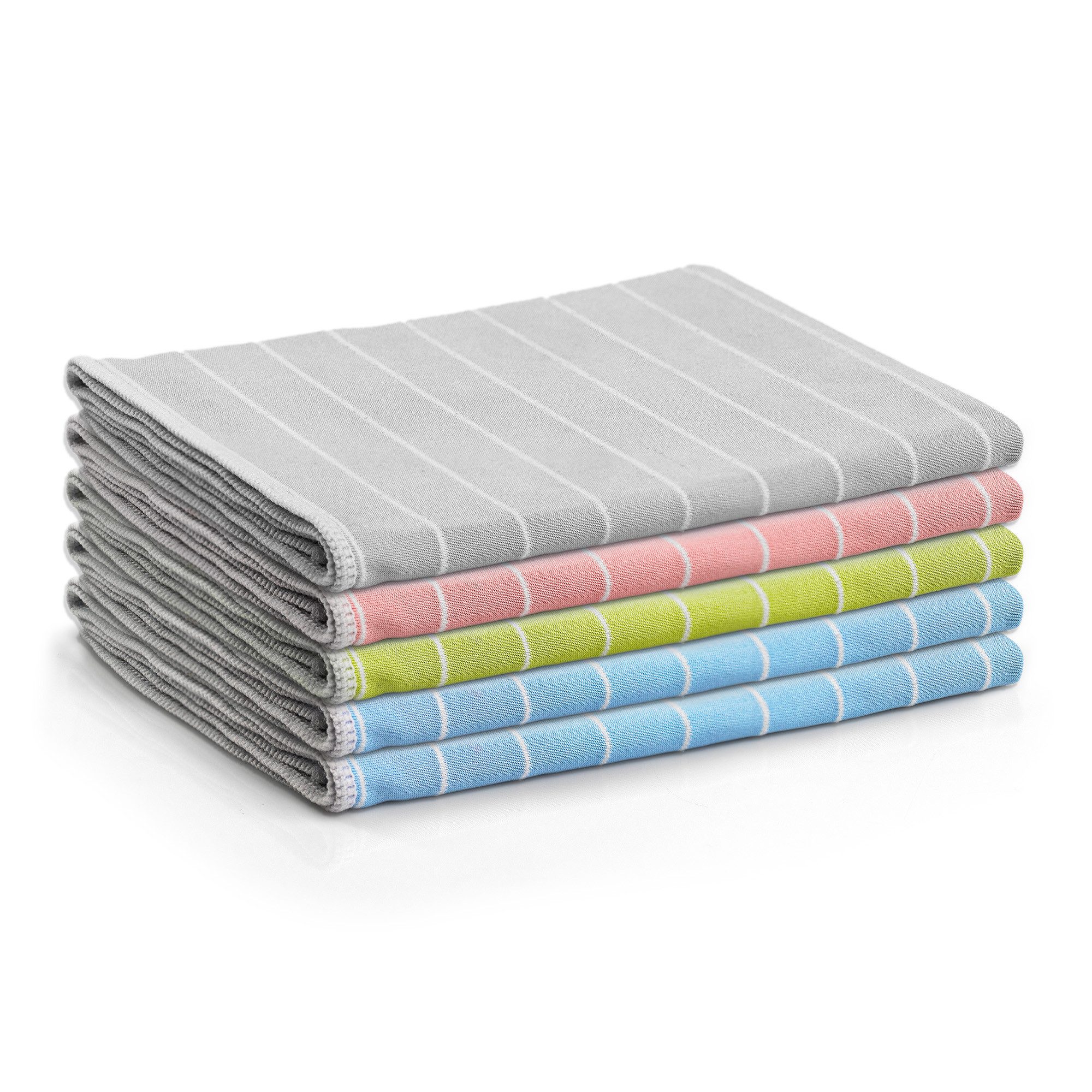 Das Blaue Wunder® BRILLANT Putztücher mit Bambusfasern, streifen- und fusselfreie Reinigungstücher (5er-Set 40x50cm, Reinigen und Trocknen auf Glas- und Spiegelflächen)