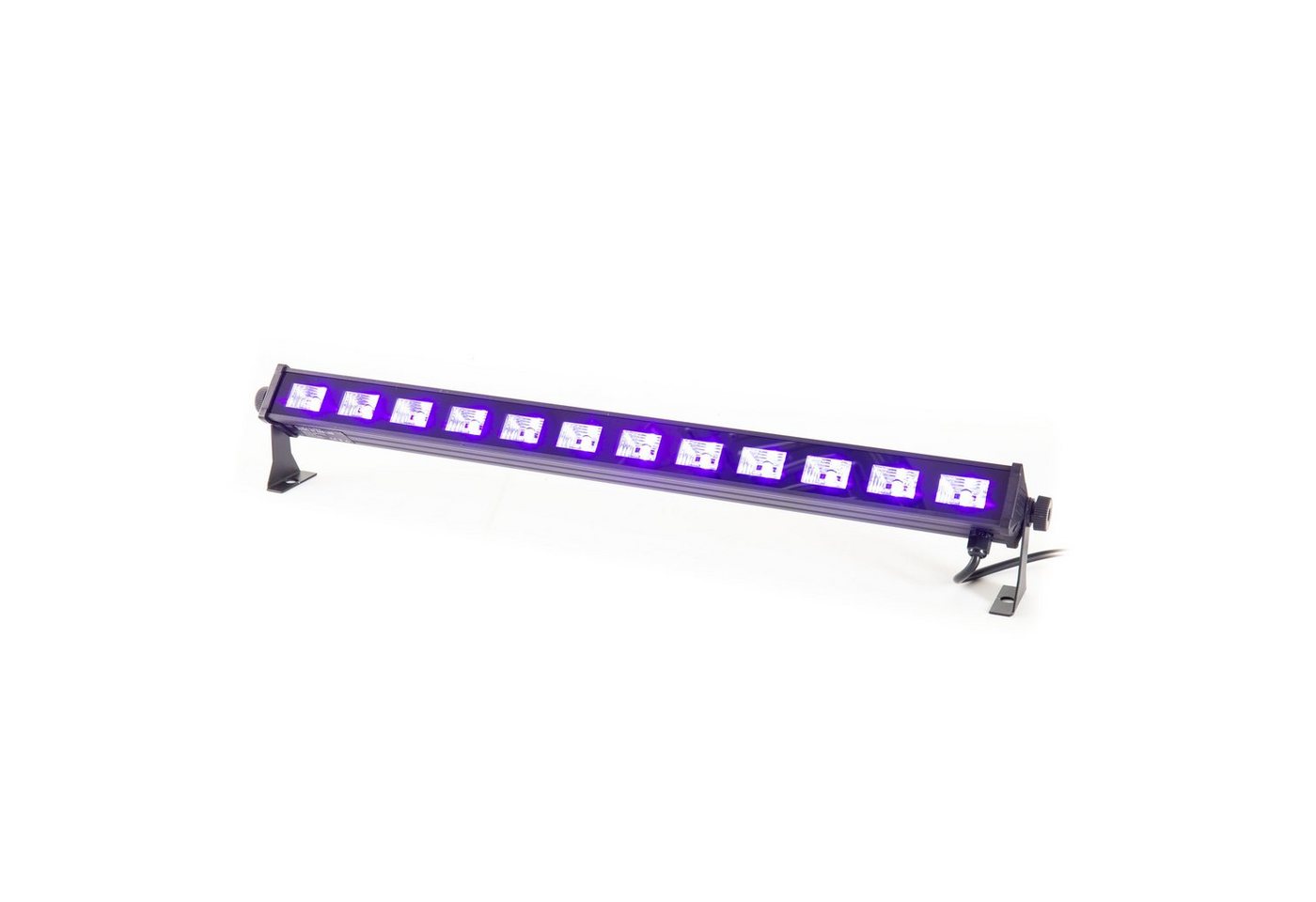 lightmaXX LED Scheinwerfer, Nano UV BAR LED, Schwarzlicht, 12x 3 Watt UV LEDs