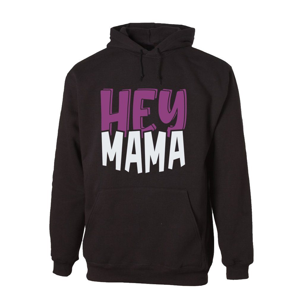 G-graphics Hoodie Hey Mama mit trendigem Frontprint, Aufdruck auf der Vorderseite, Spruch/Sprüche/Print/Motiv, für jung & alt