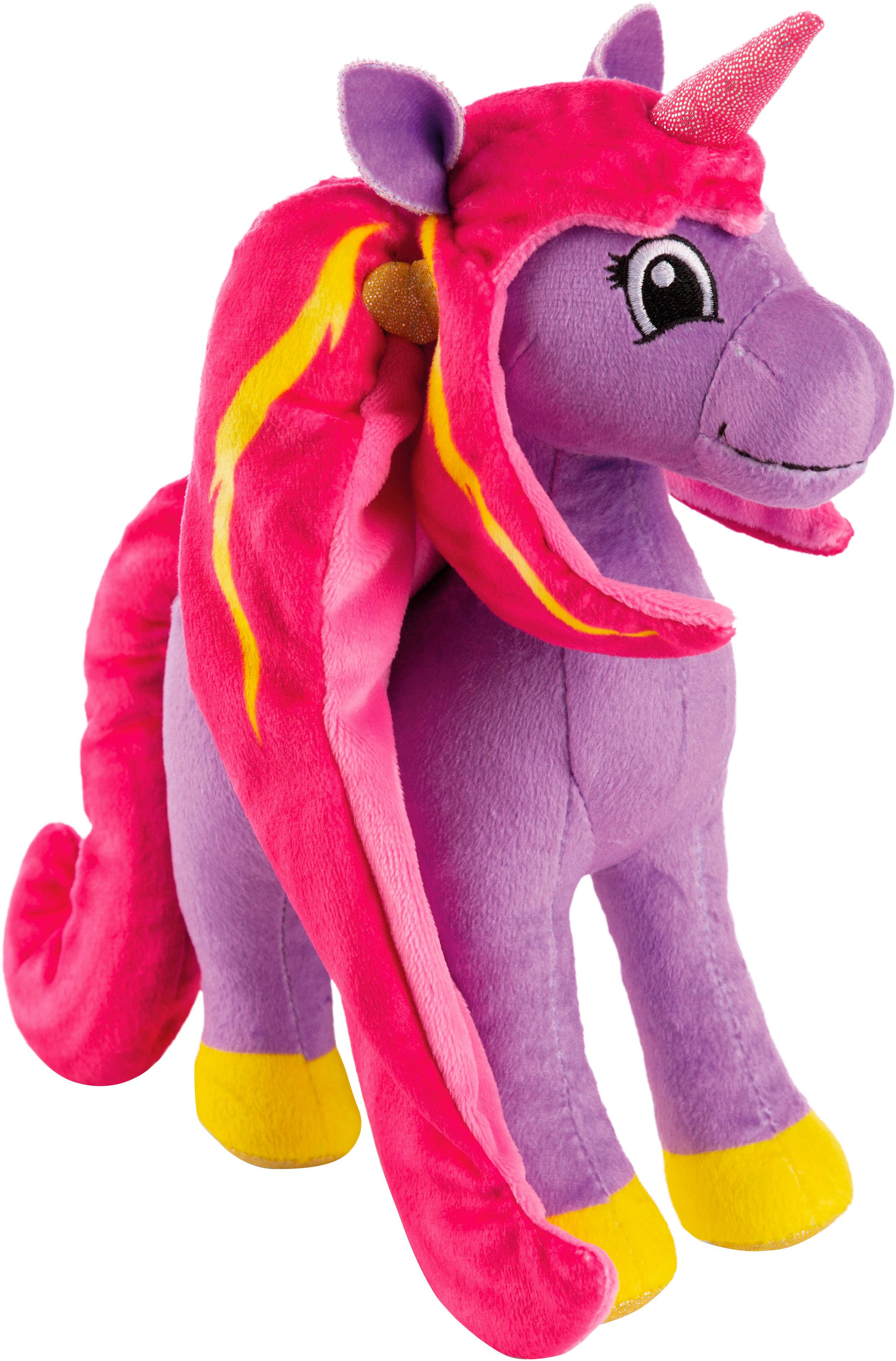 Nici Kuscheltier Lissy PONY, Einhorn Mandy lila-pink, 22 cm, stehend