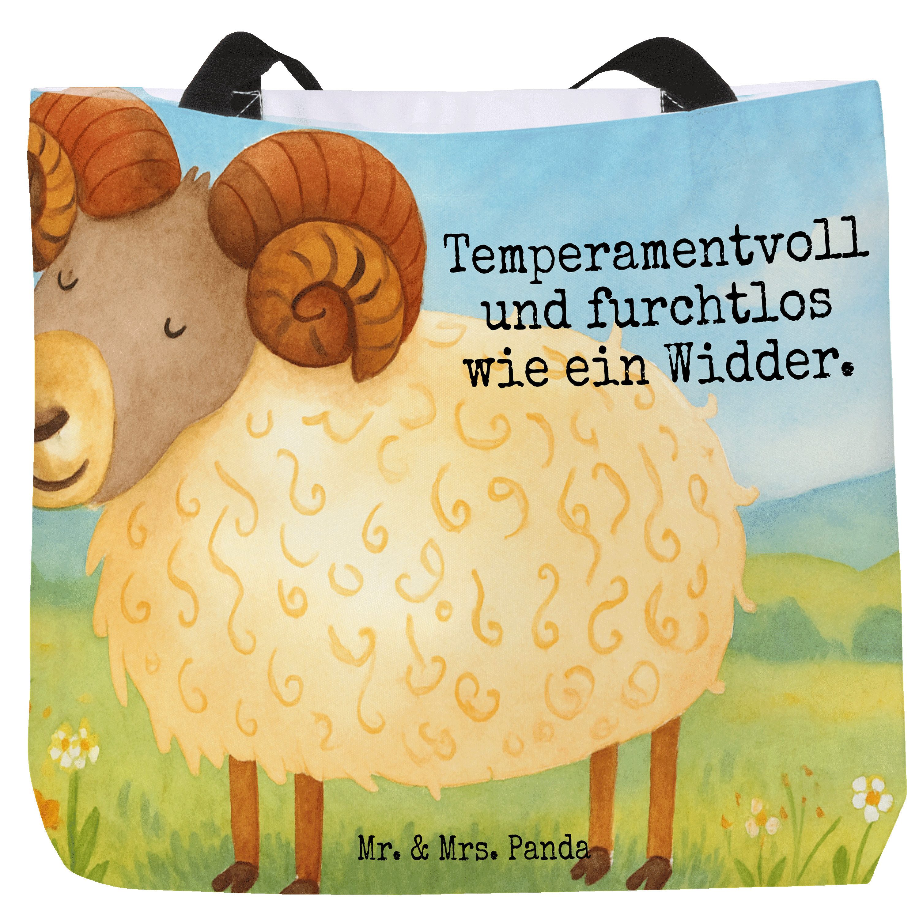 Shopper Sternzeichen Widder Design, Tote Bag, Weiß, Tasche, Geschenk, Reiseta