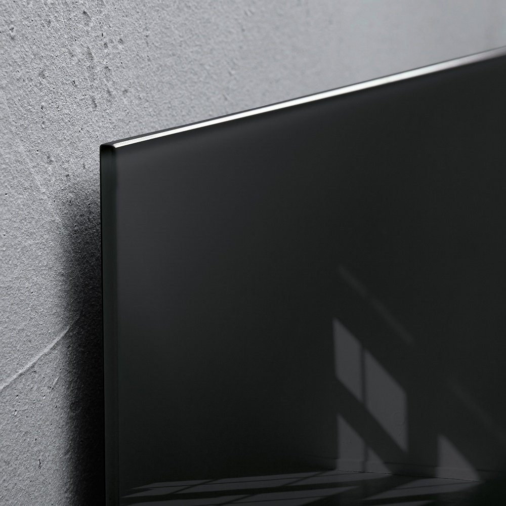 Sigel Magnettafel 1 Glas-Magnettafel ARTVERUM 100x65cm - schwarz, (1-tlg)