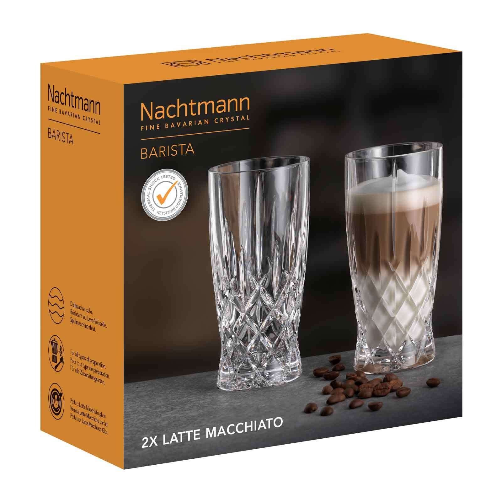 Nachtmann Latte-Macchiato-Glas Noblesse Barista Latte Macchiato Gläser 350 ml, 2-tlg., Glas
