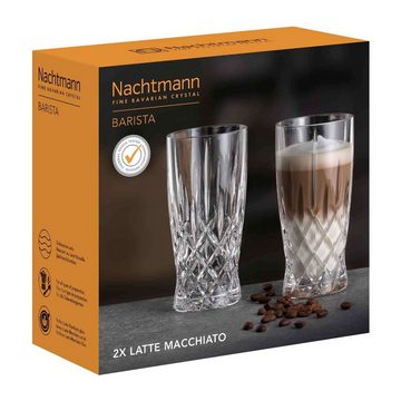Nachtmann Latte-Macchiato-Glas Noblesse Barista Latte Macchiato Gläser 350 ml, Glas