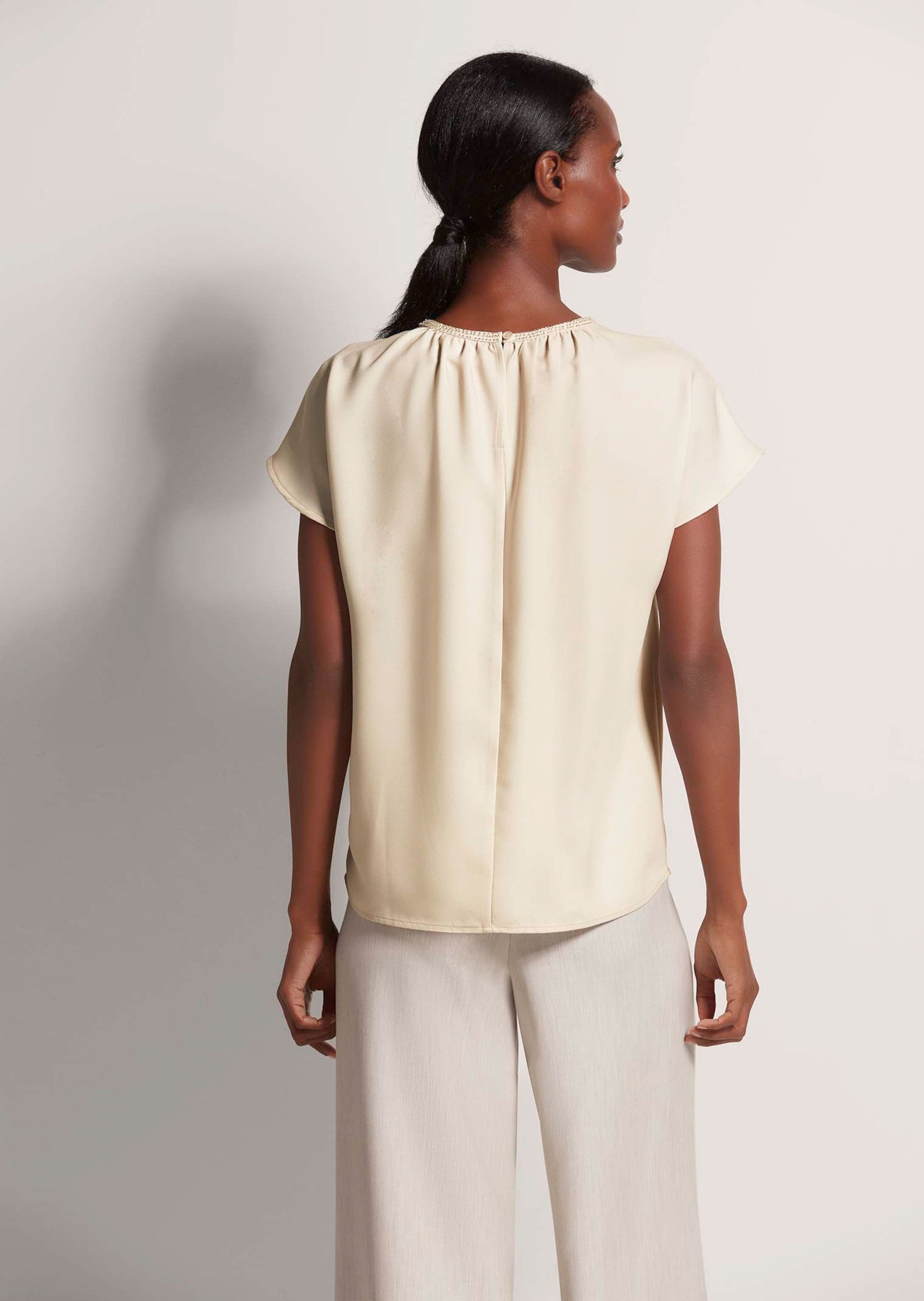 MADELEINE Shirtbluse Blusenshirt mit Glanz-Akzent