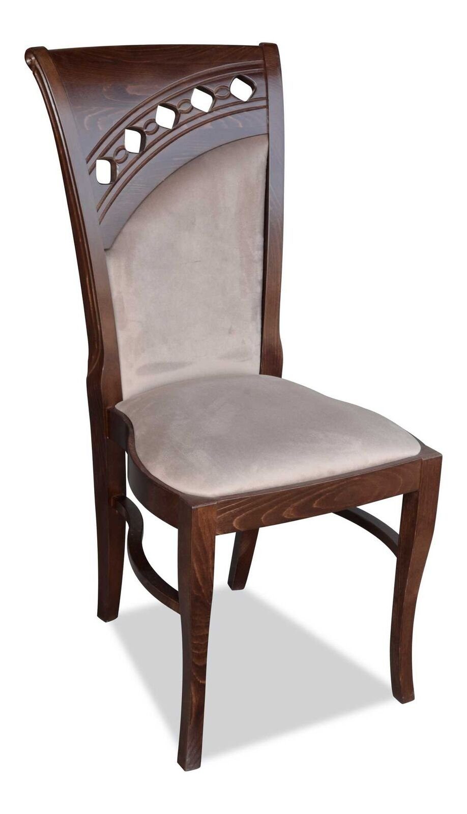 Polsterstuhl Luxus (1 Weicher Braun JVmoebel Esszimmer Holz St) Stuhl Stuhl Möbel Wohnzimmer Sitz