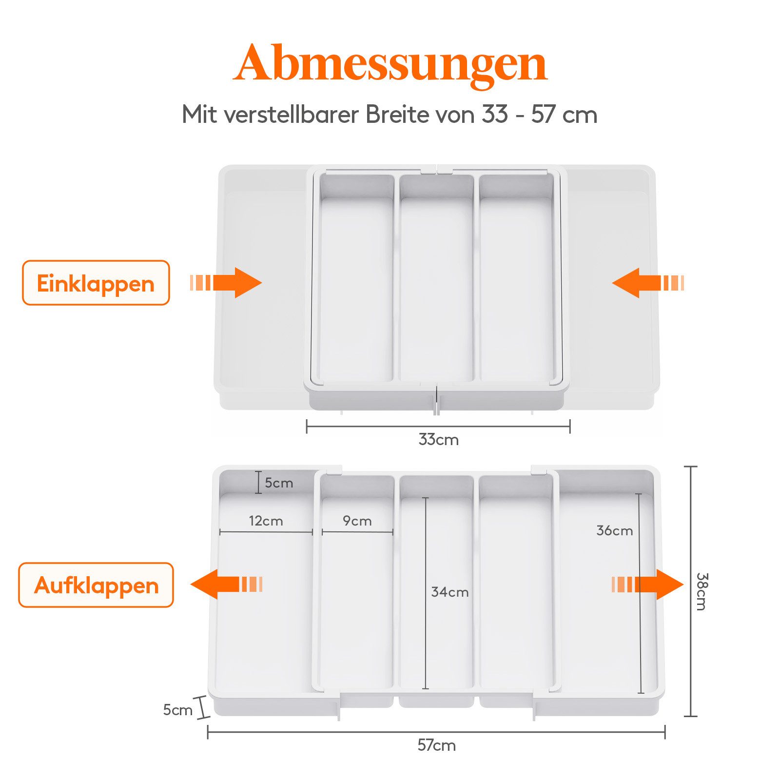 Lifewit Besteckeinsatz Besteckkasten für Schubladen, Utensilienständer günstig online kaufen