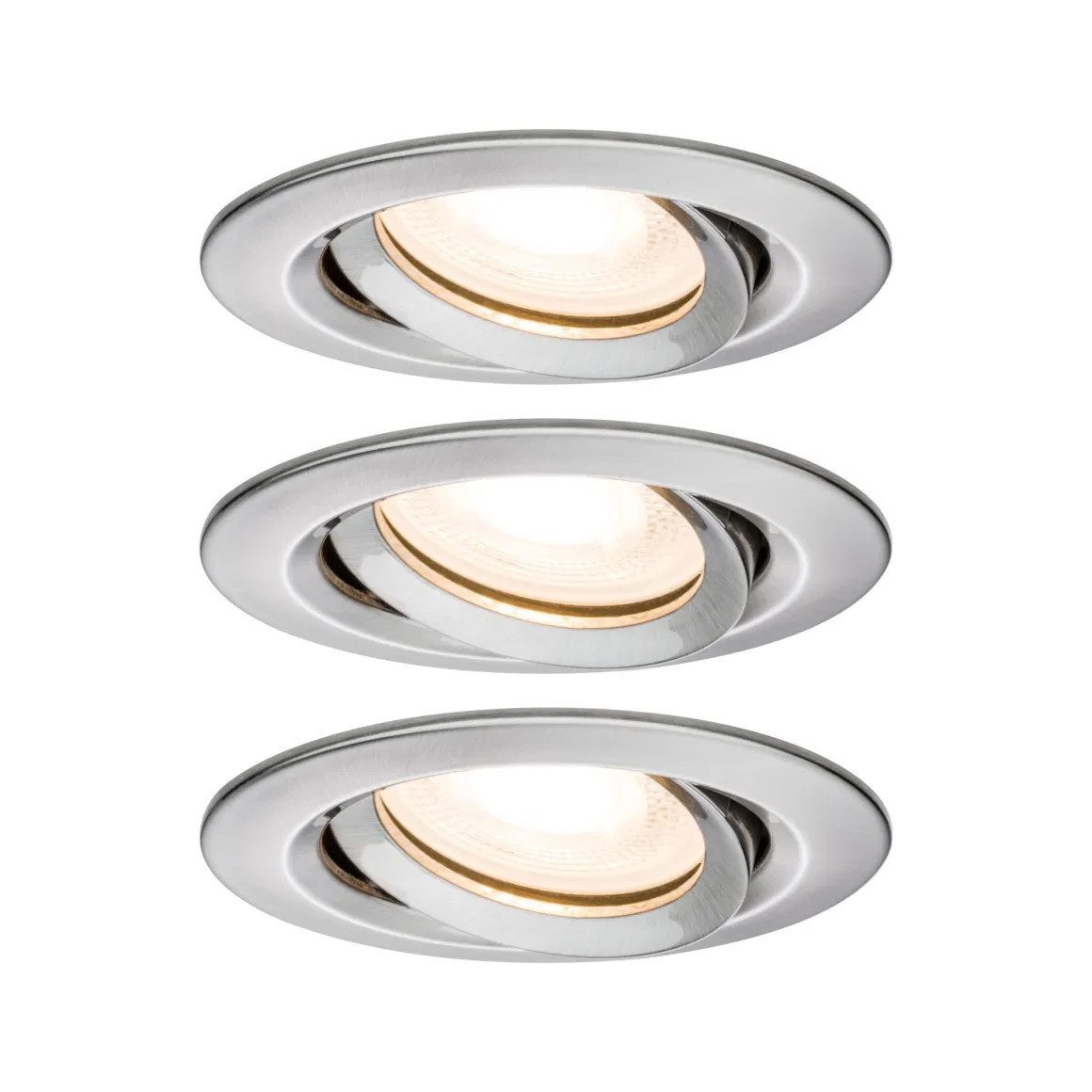 LED Einbaustrahler Paulmann LED Außen-Einbauleuchte Nova Plus 3er Set
