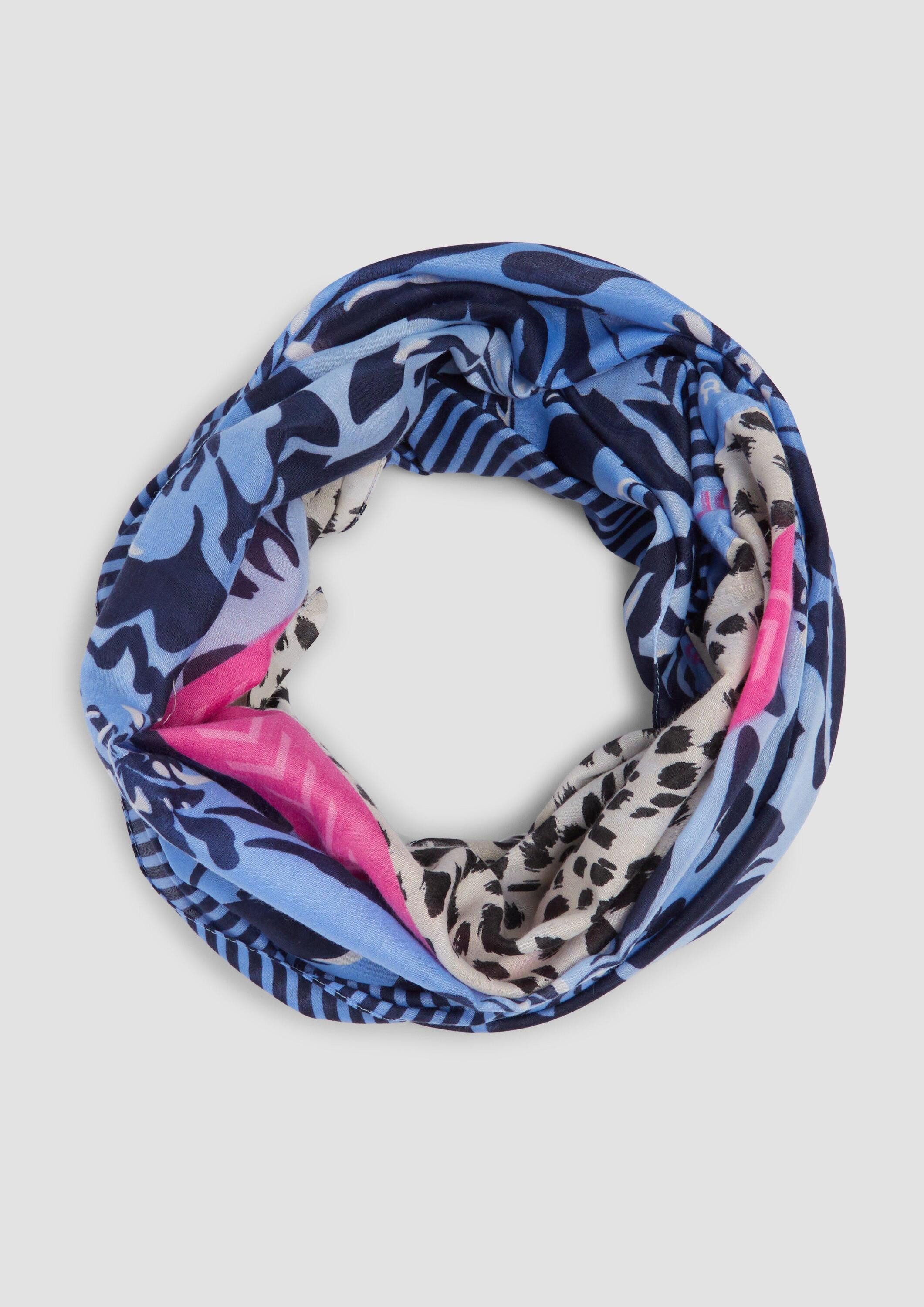 s.Oliver Loop Snood, Loop-Schal mit All-over-Print günstig online kaufen