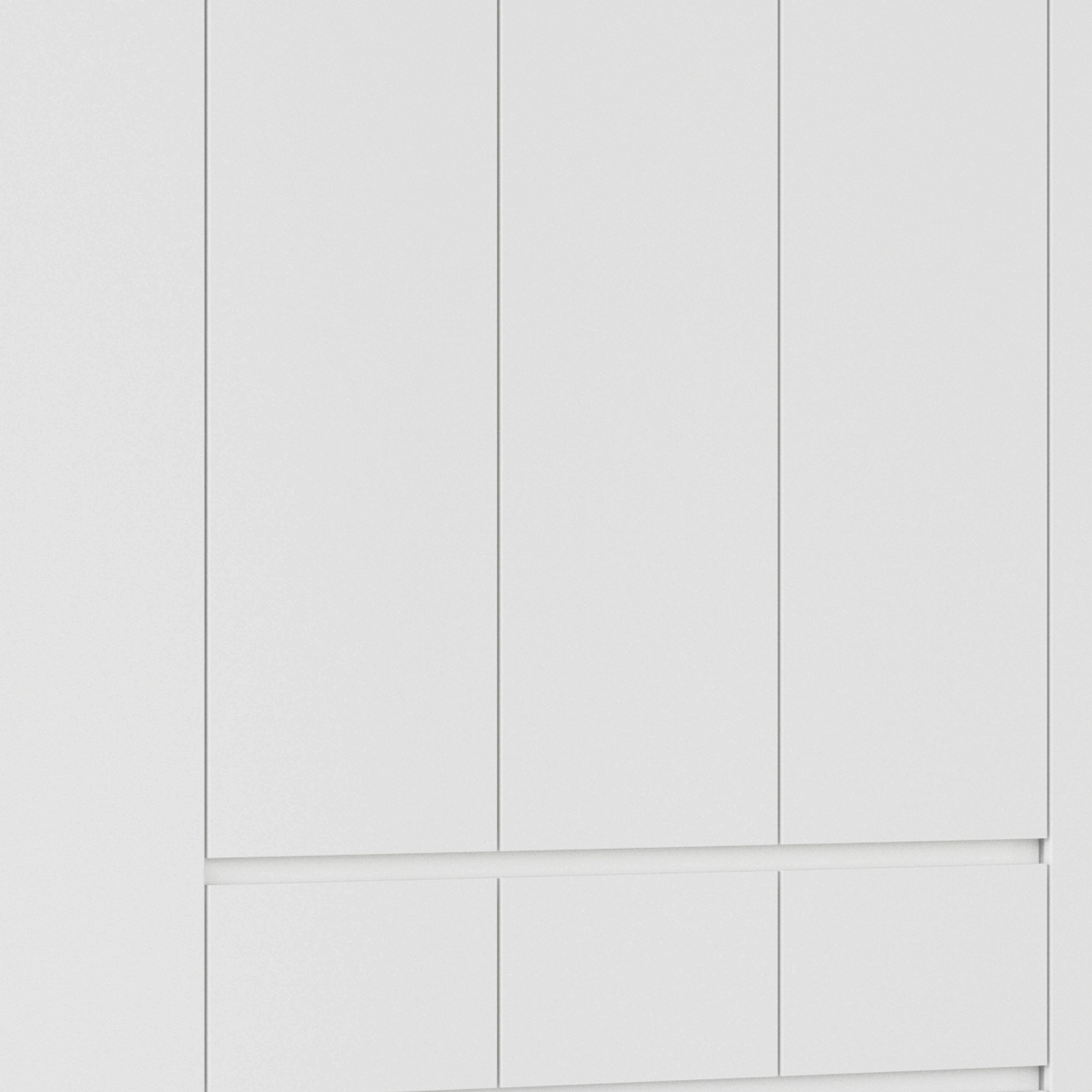 rauch Drehtürenschrank Mehrzweckschrank Aktenschrank Mietswohnung Garderobe MAINZ 226cm breit (3 verschiedene Ausstattungen BASIC/CLASSIC/PREMIUM (inkl. SOFT-CLOSE) grifflose Front, Außentüren mit Push-to-Open Funktion MADE IN GERMANY