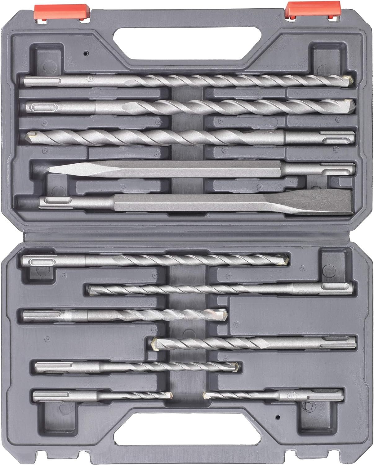 kwb Bohrer- und Bit-Set kwb SDS-Plus Hammer Meißel-Set, 12-teiliger Stein-u. Betonbohrer Satz, kwb SDS-Plus Hammer Meißel-Set, 12-teiliger Stein-u. Betonbohrer Satz