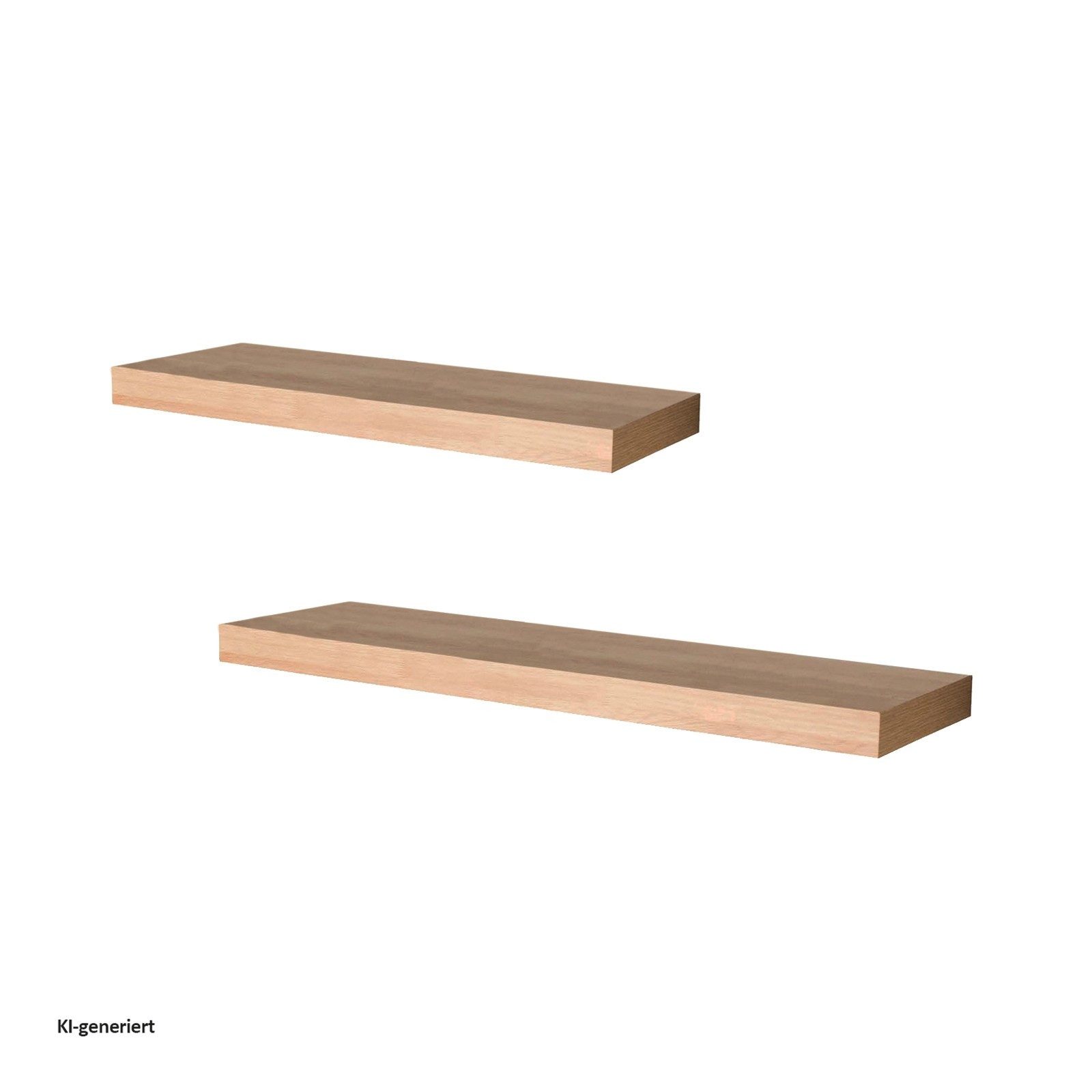 HTI-Living Wandregal Wandregale 2er Set 120cm + 80cm Altona Sonoma, Set 2-tlg., Wandboard-Set 2 verschiedene Längen