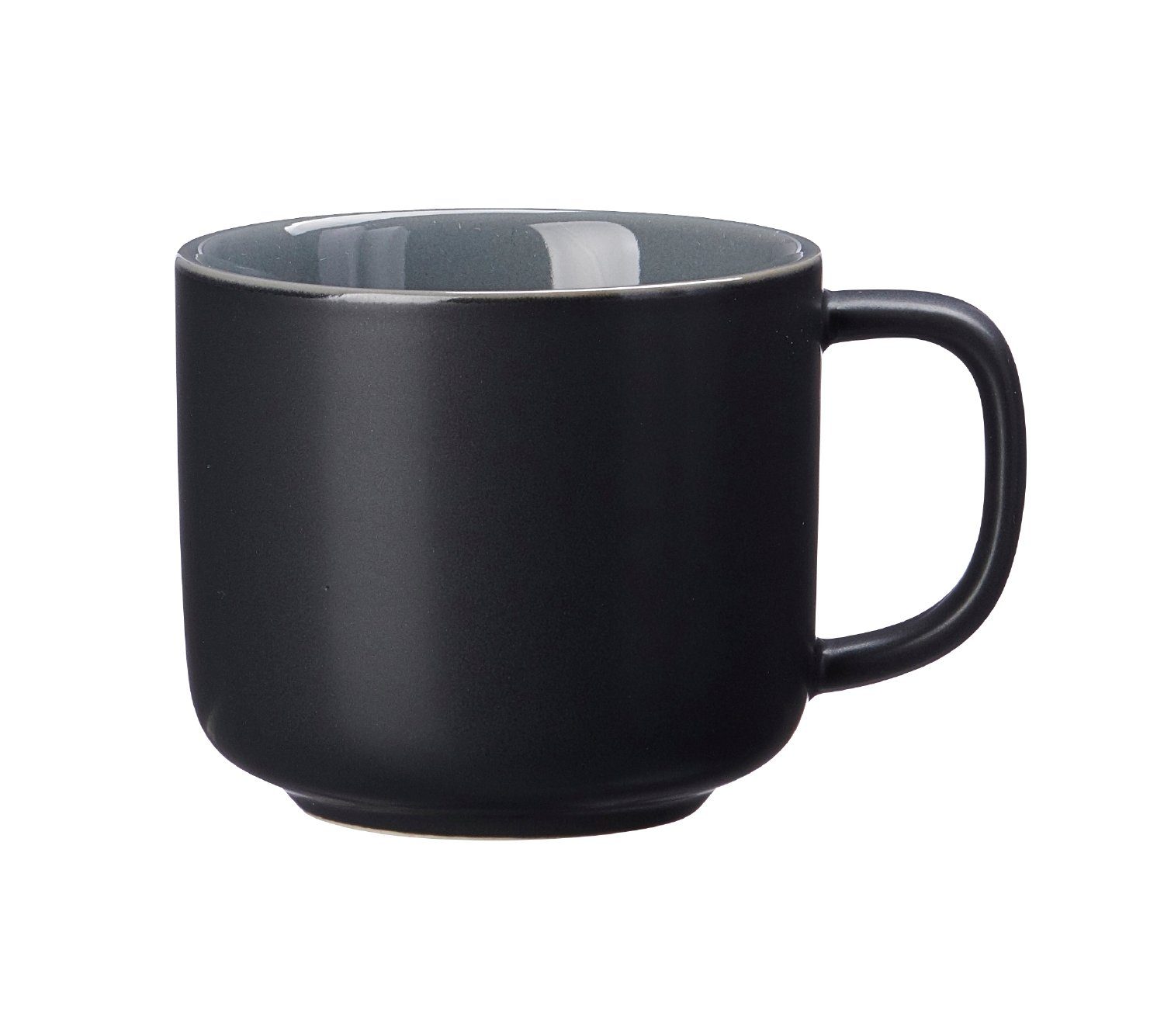 Ritzenhoff & Breker Tasse Ritzenhoff & Breker Kaffee Obertasse Jasper Keramik 240 ml schwarz, Keramik | Tassen